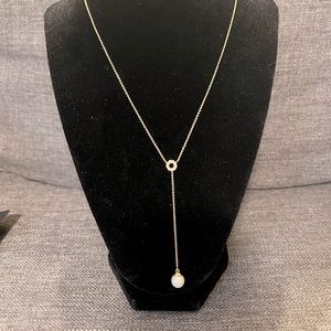 Kate spade gold tone V necklace